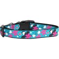 Unconditional Love Aqua Love Nylon Ribbon Dog Collars Medium UN805130